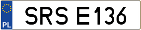 Trailer License Plate